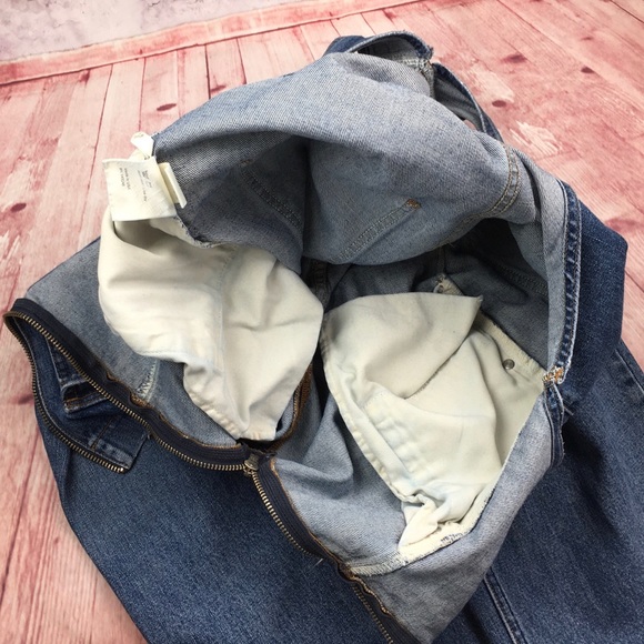 ☮️Reformation BENJI DISTRESSED Denim Overall in Celtic Size 6 - Picture 12 of 16